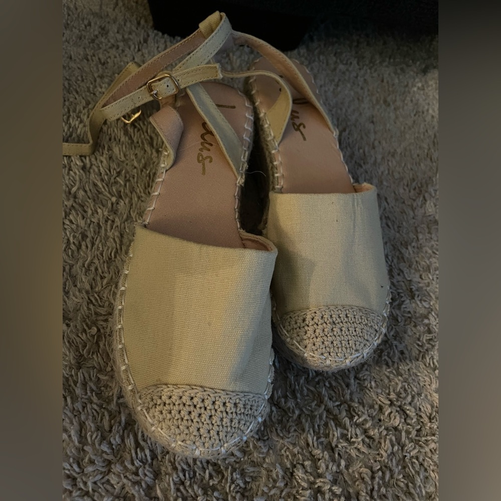 Taupe Platform Espadrilles